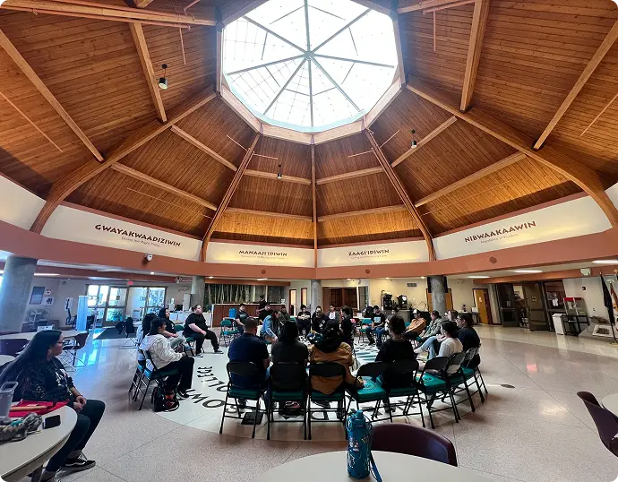 Students gathered at WETCC