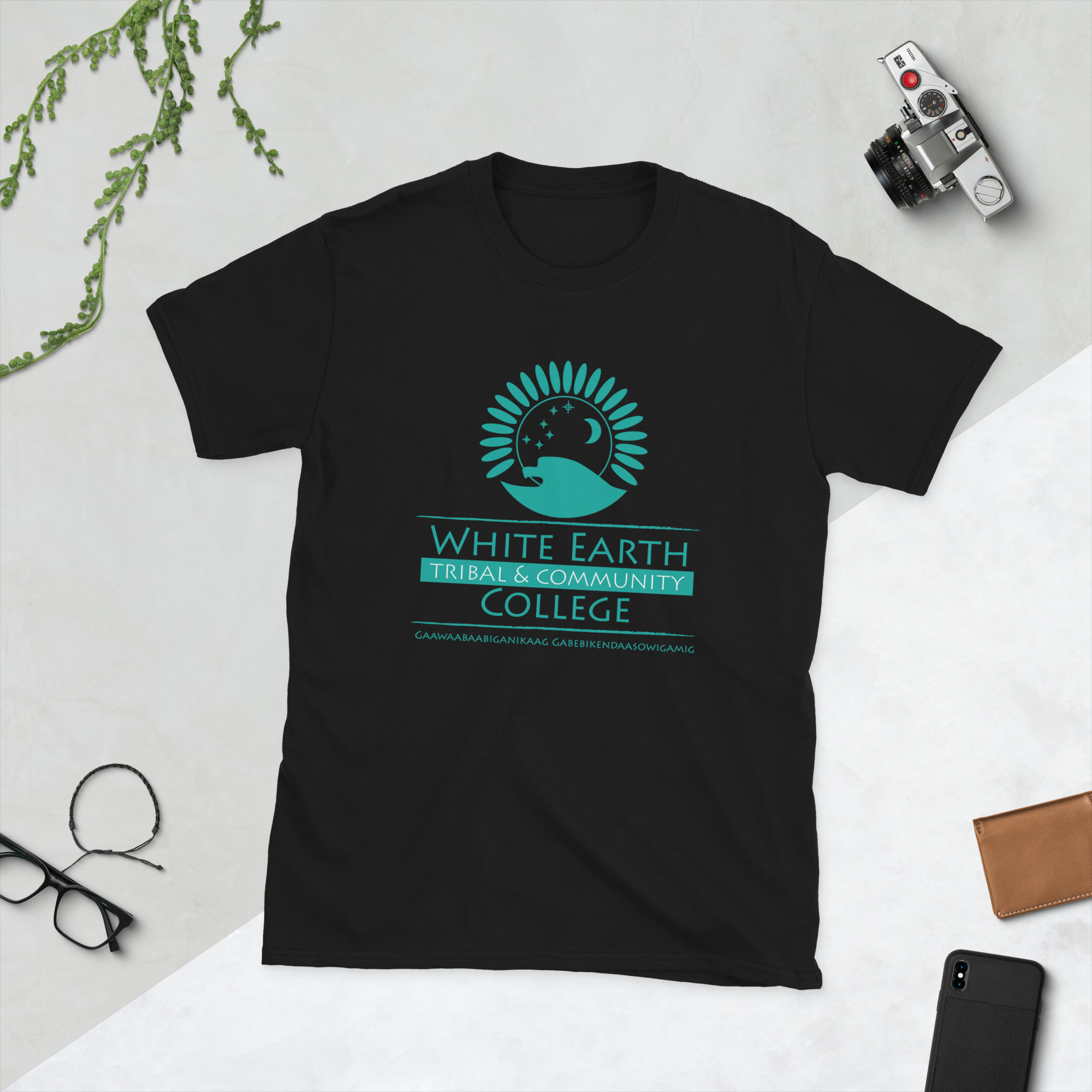 unisex basic softstyle t-shirt black front