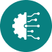 Automation and programming icon representing Python scripting and IT process automation.