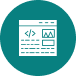 User interface design icon representing UX design, wireframing, and digital product design.